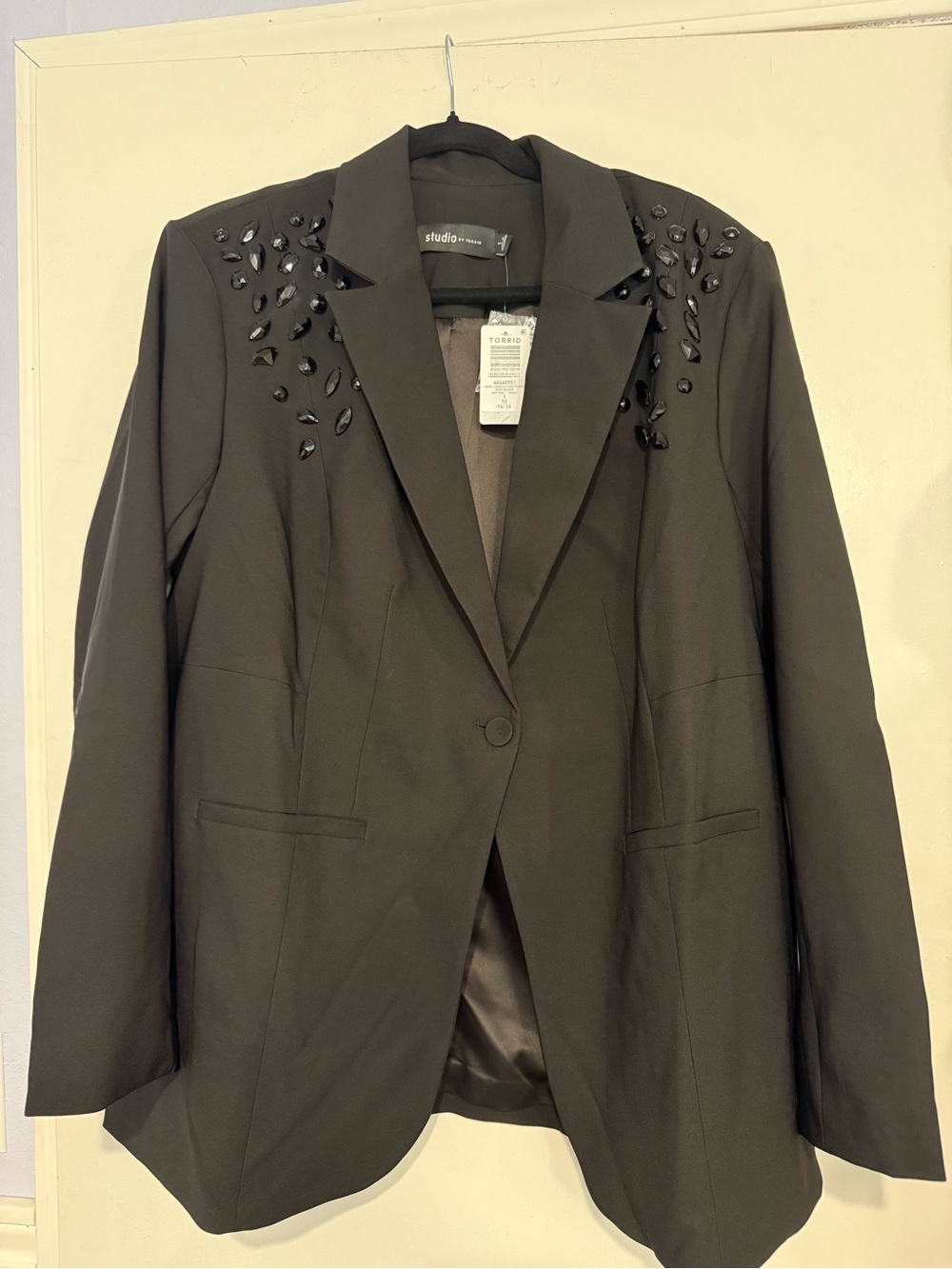 torrid Black Embellished Blazer Jacket
